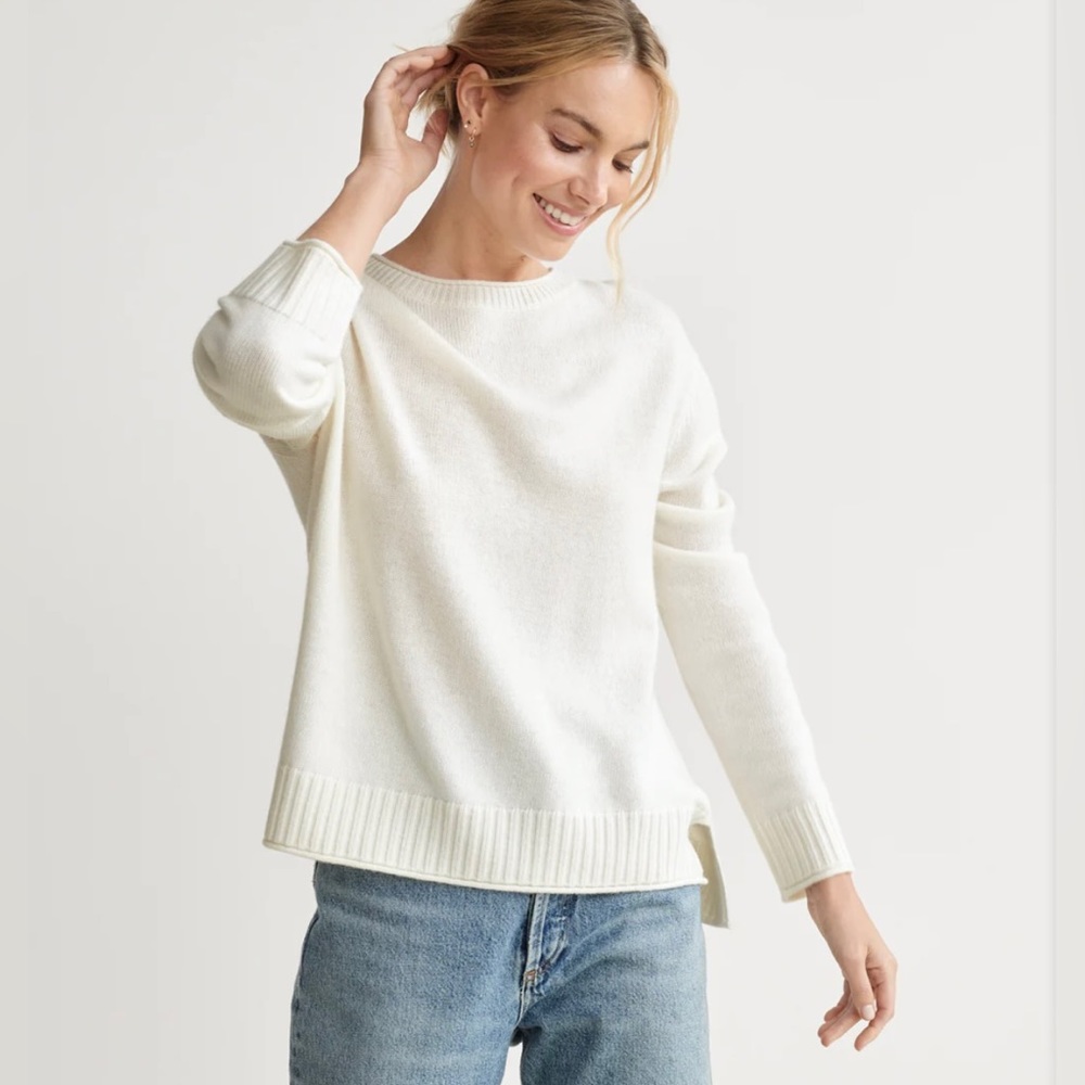 Jenni Kayne Everyday Sweater Ivory XS